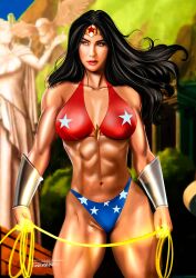 big_breasts dc dc_comics killbiro muscular muscular_female pin-up wonder_woman wonder_woman_(series)