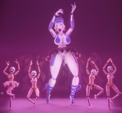 3d 3d_(artwork) 3d_model 5girls ballerina ballora ballora_(cosmic_trance) ballora_(fnafsl) big_breasts blender blender_(software) blue_hair bra breasts cosmic_trance cum cum_in_pussy dancer eyes_crossed female female_only five_nights_at_freddy's five_nights_at_freddy's:_sister_location fnaf legs_up legwear looking_down looking_pleasured looking_up m0nk3y masturbation minireena naked naked_female nude nude_female pink_cheeks pink_eyes pink_lipstick scottgames sex_toy sister_location skirt small_breasts squirting summer_ballora summer_ballora_2.0_(cosmic_trance) vibrator vibrator_in_pussy white_body yellow_eyes