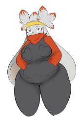 anthro big_breasts breasts female plantedpot pokemon raboot