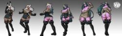 ass_expansion bimbo bimbo_body boots breast_expansion elf_female eye_color_change female hair_color_change hair_growth huge_ass huge_breasts lip_expansion personality_change purple_skin skin_color_change species_transformation thick_thighs thigh_expansion transformation transformation_sequence vedtomd wide_hips