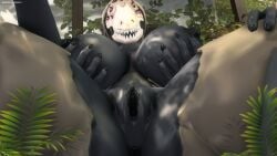 16:9 1girls 2022 3d 3d_(artwork) 4k absurd_res anthro anus areola big_breasts black_areola black_body black_nipples bone breasts claws creepypasta curvy_figure darkflash23 detailed_background digital_media_(artwork) fangs female genitals green_body hair hi_res huge_breasts mammal multi_eye nightmare_waifu nipples nude open_mouth purple_eyes pussy reptile scales scalie scp scp-682 scp_foundation skull skull_head solo solo_female solo_focus teeth the_scp_foundation thick_thighs widescreen