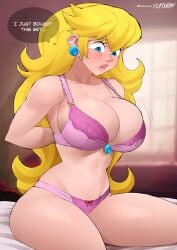 princess peach from mario (series) by flytrapxx