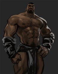 african african_male dopq hairy_chest male male_only melanin muscles muscular muscular_male shirtless_male