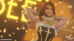 bee bee_costume bee_girl dancer dancer_outfit dancing final_fantasy final_fantasy_vii final_fantasy_vii_remake gs3d honey_bee_inn honeybee_inn_uniform jessie_rasberry slave slavegirl slushe_(website)