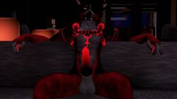 animal_genitalia animal_genitals animal_penis anthro anthro_only canid canine canine_genitalia canine_penis erect erect_penis erection fur furry furry_only knot male male_only penis red_penis sostrate tagme twitter vr_media vrchat