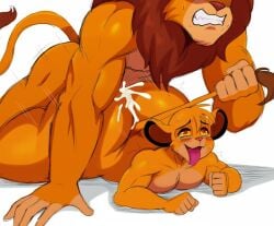 2boys age_difference anthro big_ass cum_in_ass cum_inside dumptruck_ass father_and_son felid feline feline_humanoid femboy from_behind_position fuckboy furry furry_only huge_ass incest large_ass lion looking_pleasured male male/male male_only mufasa muscular_male open_mouth simba size_difference sssonic2 tail_grab the_lion_king thick_thighs tongue_out wide_hips