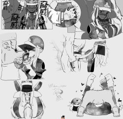 blowjob colorless commander_(nikke) curvy curvy_female doggy_style fellatio from_behind full_nelson goddess_of_victory:_nikke mask mass-produced_nikke mating_press military military_hat military_uniform oral pussy small_breasts soldier_fa vaginal_penetration