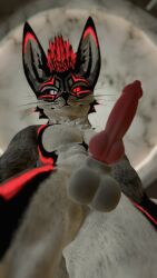 animal_genitalia animal_genitals animal_penis anthro anthro_only canid canine canine_genitalia canine_penis erect erect_penis erection fur furry furry_only jex jexouium knot male male_only penis red_penis rexouium sostrate tagme twitter vr_media vrchat