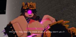 3d armor biting_lip blush decaying_winter dialogue missionary_position moosty naked roblox roblox_game robloxian sledge_king sledge_queen smiling source_request tagme vaginal_penetration