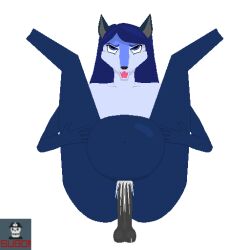 1:1 ahe_gao alpha_channel anthro bianca_(sheep_and_wolves) blue_body blue_eyes blue_fur blue_hair bodily_fluids breasts cum duo ears_up female footless full_nelson fur genital_fluids gray grey_body grey_skin hair human inflation inflation looking_pleasured male male/female mammal open_mouth penetration penile penile_penetration penis_in_pussy sheep_and_wolves shitsubo small_breasts spread_legs spreading vaginal_penetration vaginal_penetration wizart_animation