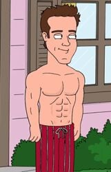 20th_century_fox actor animated cartoony caucasian caucasian_male celebrity family_guy fuzzy_door_productions gif male male_only muscles muscular muscular_male outdoors outside production_studio_for_tv_series real_person ryan_reynolds shirtless_male toony