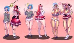 2girls ass ass_expansion audrey_belrose big_ass big_breasts bimbo bimbofication brain_drain brainwashing breast_expansion female female_only hair_color_change high_heels huge_ass huge_breasts hunie_(series) huniepop large_ass large_breasts lip_expansion lufidelis multiple_girls nikki_ann-marie personality_change tan thick_lips thick_thighs thigh_expansion transformation transformation_sequence wide_hips