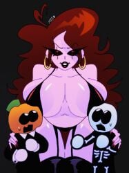 1girls age_difference aged_up bad_touch female friday_night_funkin mommy_mearest pump_(srpelo) purple_skin red_eyes red_hair skid_(srpelo) spooky_month tagme unknown_artist unknown_artist_signature younger_male