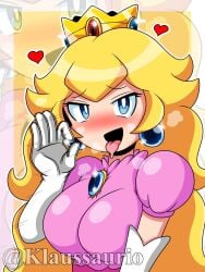 princess peach from mario (series) by klaussaurio