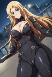 1female 1girls ai_generated alpha_(the_eminence_in_shadow) big_breasts blonde_hair blonde_hair_female blue_eyes blue_eyes_female breasts city_background elf elf_ears elf_female female female_only hi_res highres kage_no_jitsuryokusha_ni_naritakute! light-skinned_female light_skin solo solo_female the_eminence_in_shadow very_high_resolution visible_pussy
