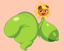 allagainstyou areola areolae ass big_areola gigantic_ass green_body huge_areolae huge_ass huge_breasts plant plant_girl plant_humanoid plants_vs_zombies plants_vs_zombies:_heroes solar_flare_(pvz) sunflower_(pvz) tagme