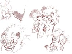 anthro breath_of_fire breath_of_fire_iii feline female fur furry glasses humanoid male mel_the_hybrid momo_(breath_of_fire) penis rei_(breath_of_fire) tiger weretiger