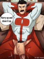 bara big_balls big_penis daddy dilf ef_drawings gay invincible invincible_(comics) invincible_(tv_series) male male_only muscle nolan_grayson omni-man penis superhero yaoi