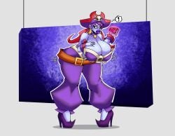 1girls ass_expansion big_breasts big_lips bimbo bimbofication breast_expansion dr_wahee female_only hourglass_expansion huge_ass huge_breasts lip_expansion purple_hair purple_skin risky_boots sequence shantae