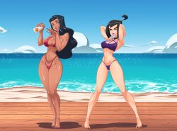 2girls ass big_ass big_breasts breasts bust busty chest curvaceous curvy curvy_figure danny_phantom dark-skinned_female dark_skin digital_media_(artwork) female female_focus goth goth_girl hips hourglass_figure huge_ass huge_breasts killer_lotion large_ass large_breasts legs light-skinned_female light_skin lotion mature mature_female multiple_girls nickelodeon omiiverse paulina_sanchez sam_manson slim_waist tan-skinned_female tan_body tan_skin thick thick_hips thick_legs thick_thighs thighs voluptuous waist wide_hips