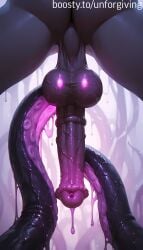 ai ai_generated ass ass_focus cock cock_focus futa_only futanari horse_penis horsecock lube penis penis_focus slime_(substance) spread_legs tentacle tentacle_sex