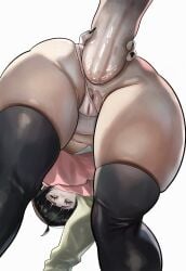 1boy 1girls anal anal_sex anus ass big_ass big_penis boruto:_naruto_next_generations bottomless bottomless_skirt bubble_ass bubble_butt doggy_style female highres huge_cock large_ass large_penis looking_back male male/female naruto naruto_(series) noblood partial_male penis pussy sex skirt straight thick_thighs upskirt uzumaki_himawari young