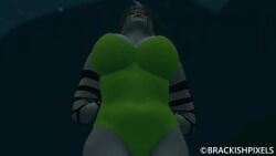 asphyxiation big_breasts brackishpixels cement_shoes concrete convulsions drowning tagme underwater video