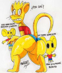bart simpson from the simpsons by parasitedeath