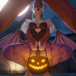 1:1 1boy 1boy1girl 1girls 3d animated balls blender clothed_sex clothing cum cum_drip cum_in_mouth cum_on_body cum_on_breasts darkstalkers deepthroat fellatio female green_eyes green_hair halloween heel_boots j4zzbug_sfm jack-o'-lantern male morrigan_aensland no_sound oral_sex small_breasts squatting succubus tagme thick_thighs thighs throat_bulge video wings