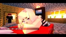 3d ahe_gao alley_(r1n42113) amogus blonde_hair female mine-imator minecraft pink_eyes r1n42113 shitpost tagme what