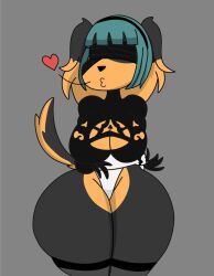 1girls anthro anthro_only big_breasts breasts cosplay crackalacking hashidoodle nier:_automata rule_46 solo tagme tail yorha_2b_(cosplay) zoey_(jwinkz)