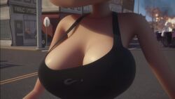 3d animated breasts_bounce electroshock_(esma) mady running slow_motion sound tagme video