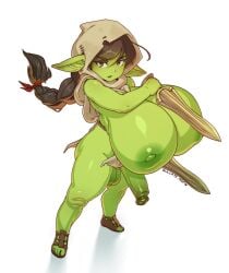 1futa 2023 areolae ass balls big_ass big_boobs big_breasts big_butt big_penis big_tits boobs braided_hair breasts butt curvaceous curvy_body dagger erection functionally_nude futa futa_only futanari genitals gigantic_breasts goblin goblin_female goblin_futanari green_skin hood humanoid humanoid_penis nipples nude penis pointed_ears pose posing sandals shemale shortstack solo solo_futa standing sulcate tits top_heavy