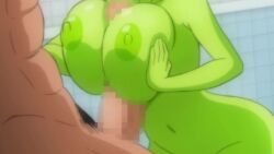 1boy 1boy1girl 1girls 2d 2d_animation alien alien_girl animated bathroom bathroom_tiles big_breasts big_penis blush boobjob broly broly_(dragon_ball_super) censored censored_penis cheelai completely_nude completely_nude_female completely_nude_male dragon_ball dragon_ball_super femsub game_cg green-skinned_female green_skin human indoors large_breasts larger_male long_penis mammary_intercourse moaning mosaic_censoring muscular_male naked nude_female nude_male outercourse paizuri pink_eyes pubic_hair red_eyes sex short_hair short_hair_female short_video shorter_than_one_minute shounen_jump shower size_difference slim_waist smaller_female sound submissive submissive_female tiles titfuck titjob tongue_out unseen_male_face video white_hair white_hair_female yamamoto_doujin