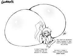 1girls ass_body ass_expansion genie glubtastic huge_ass huge_breasts hyper hyper_ass immobile massive_ass meat_wall_(body_type) no_color shantae shantae_(character) smooth_skin uncolored