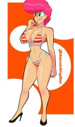 1girls artist_name athletic athletic_female atomickingboo big_breasts breasts busty cleavage curvaceous curvy eyebrows eyelashes eyes female female_focus female_only fit fit_female hair high_heels hips hourglass_figure huge_breasts large_ass large_breasts legs light-skinned_female light_skin lips macy_atomix original original_character pompadour red_hair the_space_angels thick thick_legs thick_thighs thighs top_heavy upper_body voluptuous waist watermark wide_hips