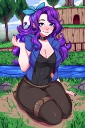 1girls 5-ish abigail_(stardew_valley) solo stardew_valley tagme