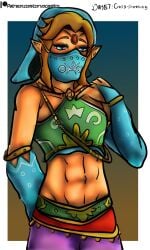 corvo_caotico crossdressing gerudo_link gerudo_outfit kinktober kinktober2022 link_(breath_of_the_wild) page_7