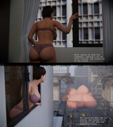 3d blob comic jill_valentine jill_valentine_(sasha_zotova) owrehl resident_evil ssbbw