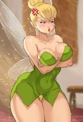 1girls alternate_body_type alternate_breast_size anger_vein annoyed blush breasts cyberboi disney disney_channel disney_fairies female huge_breasts jpeg pubic_hair solo thick_thighs thunder_thighs tight_clothing tinker_bell