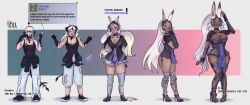 ass_expansion blackification breast_expansion dark-skinned_female ebonization female final_fantasy hair_color_change hair_growth high_heels huge_ass huge_breasts lip_expansion navel nyxx-x race_swap thick_thighs thigh_expansion transformation transformation_sequence viera wide_hips