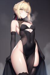 1girls ai_generated artoria_pendragon artoria_pendragon_(alter) blonde_hair blush breasts fate/grand_order fate/stay_night fate_(series) female hips light-skinned_female light_skin looking_at_viewer nai_diffusion pale-skinned_female pale_skin petite petite_body saber_alter small_breasts stable_diffusion thick_thighs thighs thunder_thighs wide_hips yellow_eyes