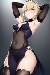 1girls ai_generated artoria_pendragon artoria_pendragon_(alter) blonde_hair blush breasts fate/grand_order fate/stay_night fate_(series) female hips light-skinned_female light_skin looking_at_viewer nai_diffusion pale-skinned_female pale_skin petite petite_body saber_alter small_breasts stable_diffusion thick_thighs thighs thunder_thighs wide_hips yellow_eyes