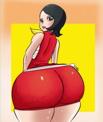 1girls ass big_ass big_butt boruto:_naruto_next_generations bubble_ass bubble_butt gate_of_konoha huge_ass huge_butt naruto naruto_(series) sarada_uchiha thick_ass