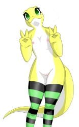 anthro female gecko heveli hi_res lagartixa_amarela lizard reptile scalie