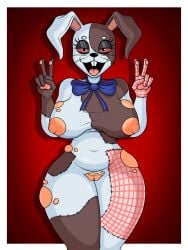 alternate_clothing alternate_costume bedroom_eyes belly big_breasts blonde_pubic_hair breasts buckteeth bunny_ears bunny_girl bunnysuit cock_hungry exposed_pussy eyelashes five_nights_at_freddy's five_nights_at_freddy's:_security_breach gravity_breaker hairy_pussy hands_up hips lactation looking_at_viewer midriff open_mouth pawpads peace_sign pussy rabbit rabbit_ears red_eyes ripped_clothing squinted_eyes suggestive suggestive_look thick_thighs thighs thunder_thighs tongue vagina vanny_(fnaf) wanting_sex wet_pussy wide_hips