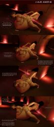 3d 3d_(artwork) anal_vore ass big_belly bra breasts bulge comic cyberpunk_2077 digestion dominant dominant_pred female female_pred giantess giantess_vore growth judy_alvarez large_breasts lepetitejane1111 medium_breasts mini_giantess multiple_prey naked nude nude_female nudity oral_sex page_42 the_witcher_(series) unwilling_prey vore yennefer