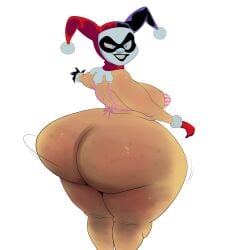 1girls ass barrybbeesly batman:_the_animated_series batman_(series) big_ass big_butt bikini bikini_top bottom_heavy bottomless breasts bubble_ass bubble_butt clown_girl clown_makeup dc dc_comics dcau enormous_ass enormous_butt fat_ass fat_butt female female_only harley_quinn harley_quinn_(classic) huge_ass huge_butt jester_cap large_ass large_butt light-skinned_female light_skin looking_back massive_ass massive_butt meaty_ass meaty_butt rear_view seductive solo thick_ass thick_thighs wide_hips