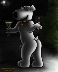 1boy ass brian_griffin canine collar drink drunk family_guy foreskin imminent_rape male male_only partially_retracted_foreskin penis ring solo tail tbfm uncut