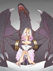 blonde_hair breasts bride clothed clothing cum cum_in_pussy cum_inside dracophilia dragon dragon_cock dress female female_on_feral female_penetrated feral feral_on_female feral_penetrating feral_penetrating_female from_behind human human_on_feral interspecies larger_male long_hair male mammal married_to_feral monster_cock monster_on_female monster_penetrating monster_sex necklace open_mouth orgasm panties penetration penis princess pussy rape ridiculous_fit riding royalty scale scales scalie sex size_difference smaller_female spread_legs straight underwear unknown_artist unknown_character vaginal_penetration veil wedding_dress wings zoophilia